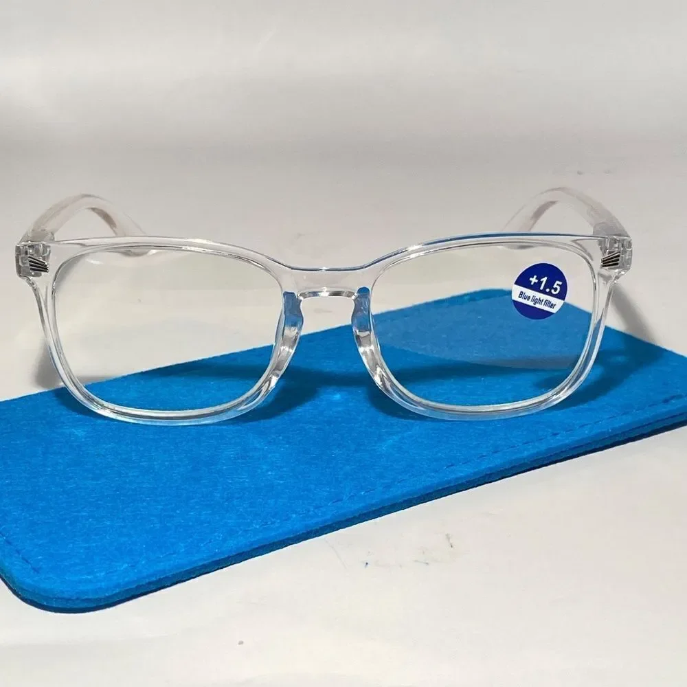 1506 Colette 1.5 Clear Reading Glasses Soft Butterfly Readers NWT